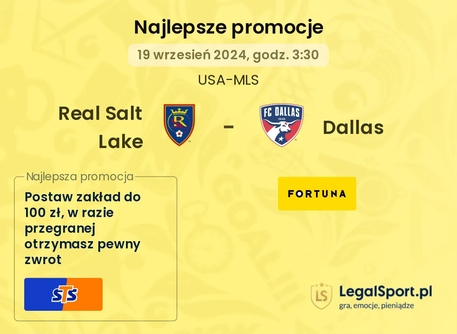 Real Salt Lake - Dallas promocje bonusy na mecz