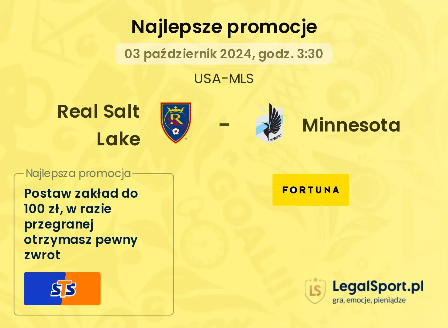 Real Salt Lake - Minnesota promocje bonusy na mecz