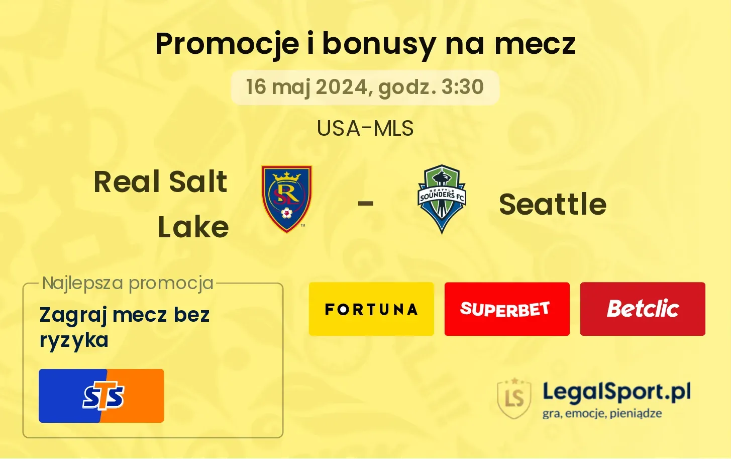 Real Salt Lake - Seattle promocje bonusy na mecz