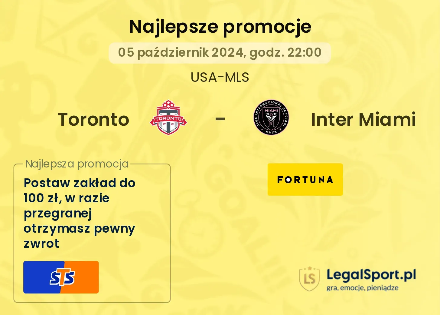 Toronto - Inter Miami promocje bonusy na mecz