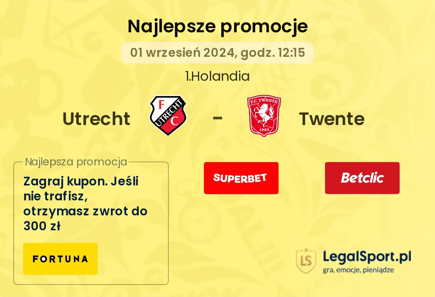 Utrecht - Twente promocje bonusy na mecz