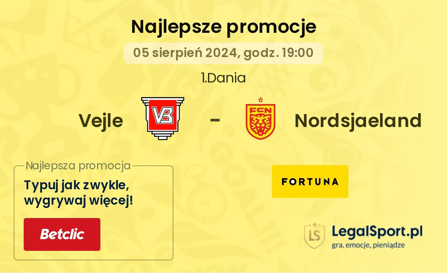 Vejle - Nordsjaeland promocje bonusy na mecz