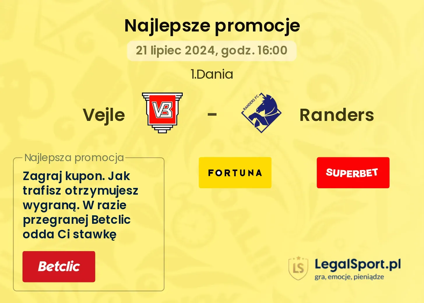 Vejle - Randers promocje bonusy na mecz