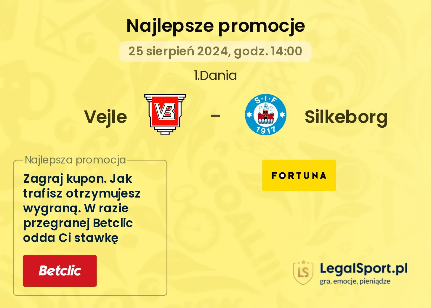 Vejle - Silkeborg promocje bonusy na mecz