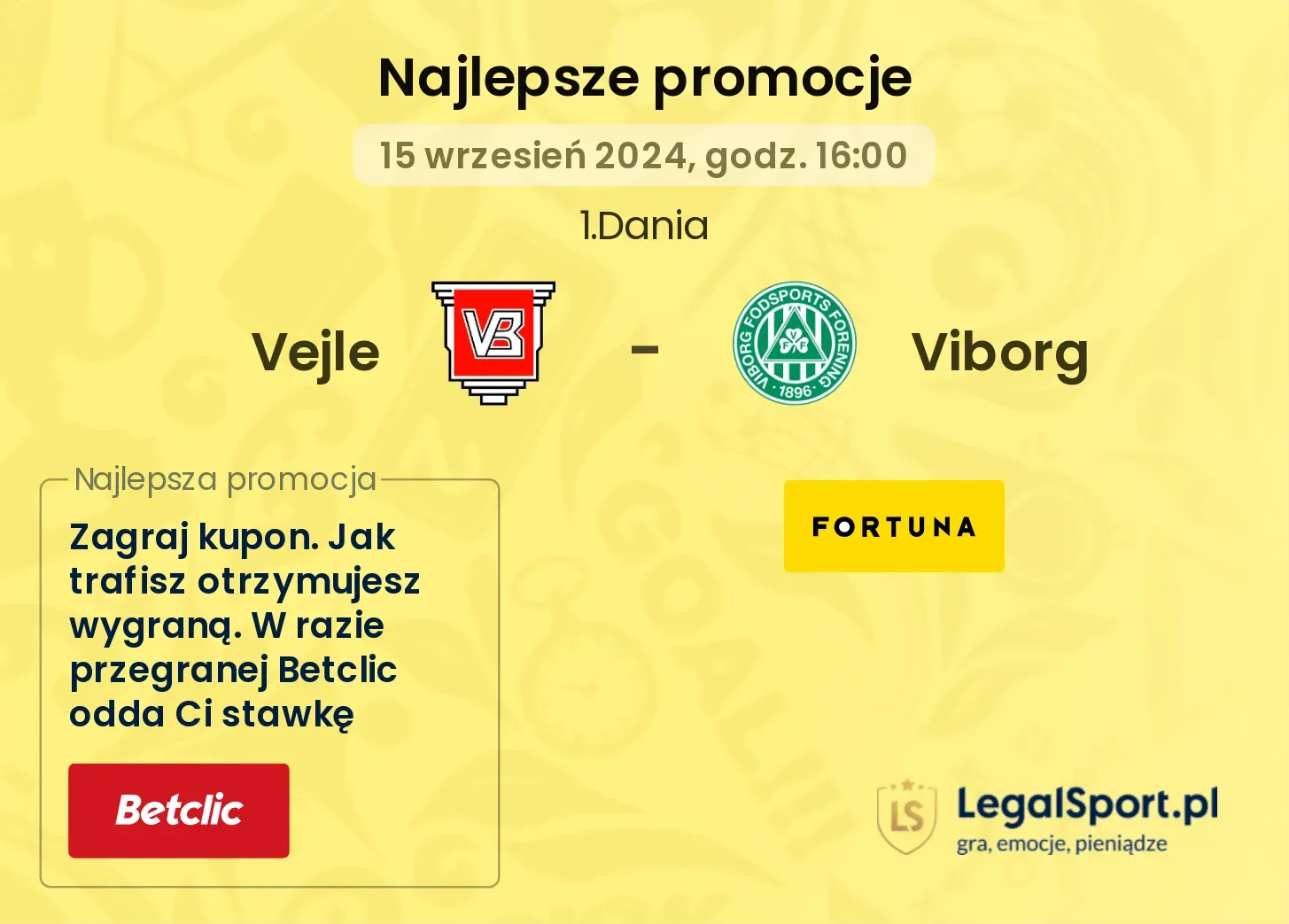 Vejle - Viborg promocje bonusy na mecz