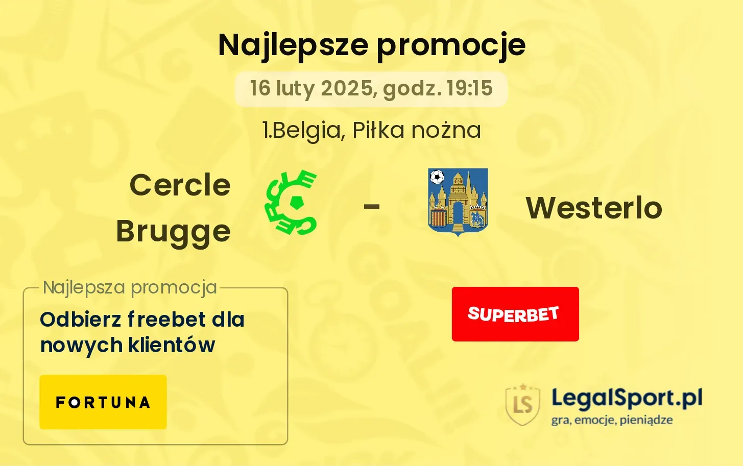 Westerlo - Cercle Brugge promocje bukmacherskie (28.07, 19:15)