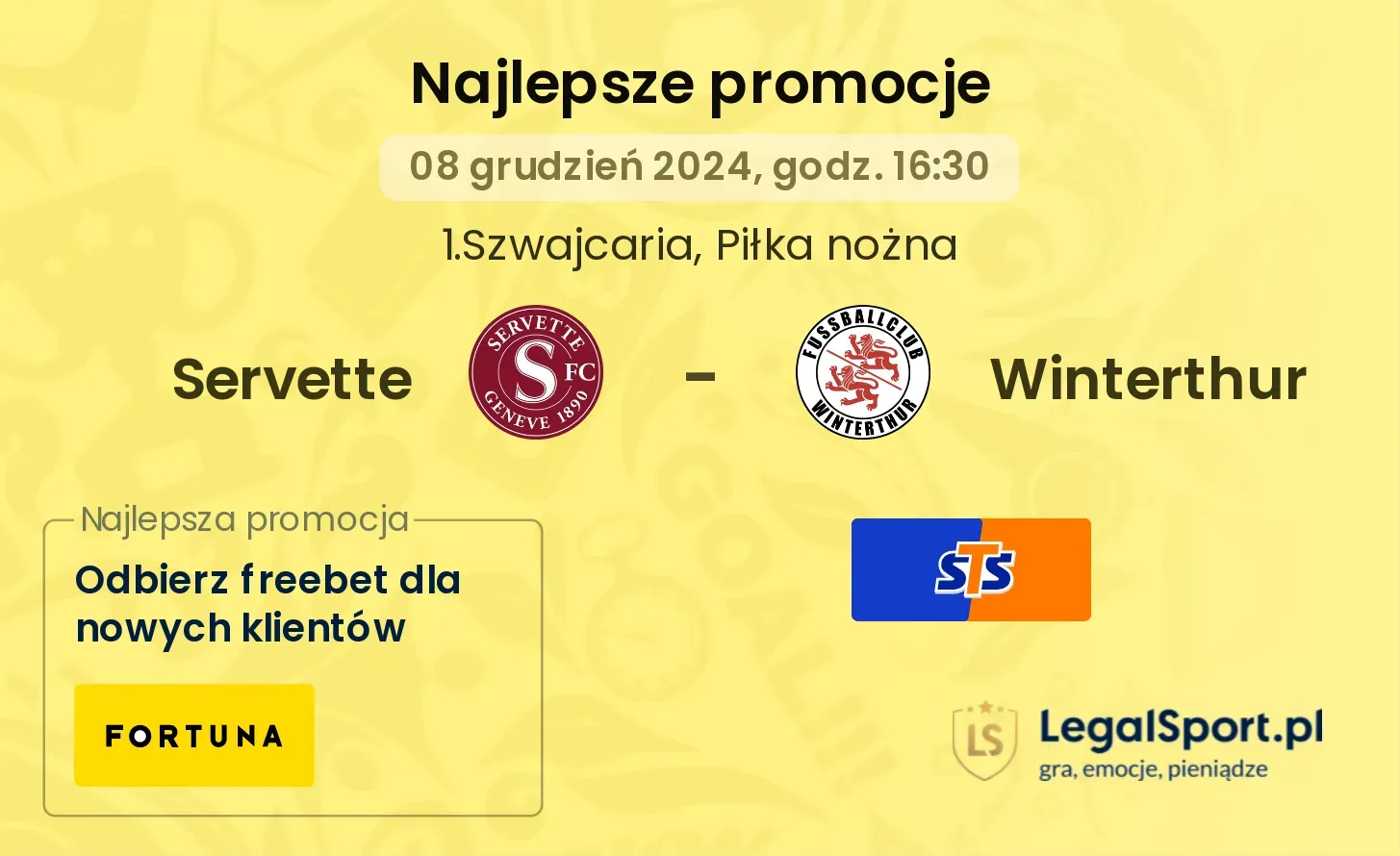 Servette - Winterthur promocje u bukmacherów