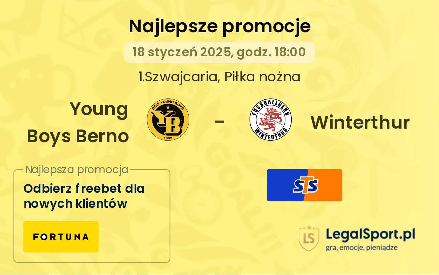 Young Boys Berno - Winterthur promocje bukmacherskie