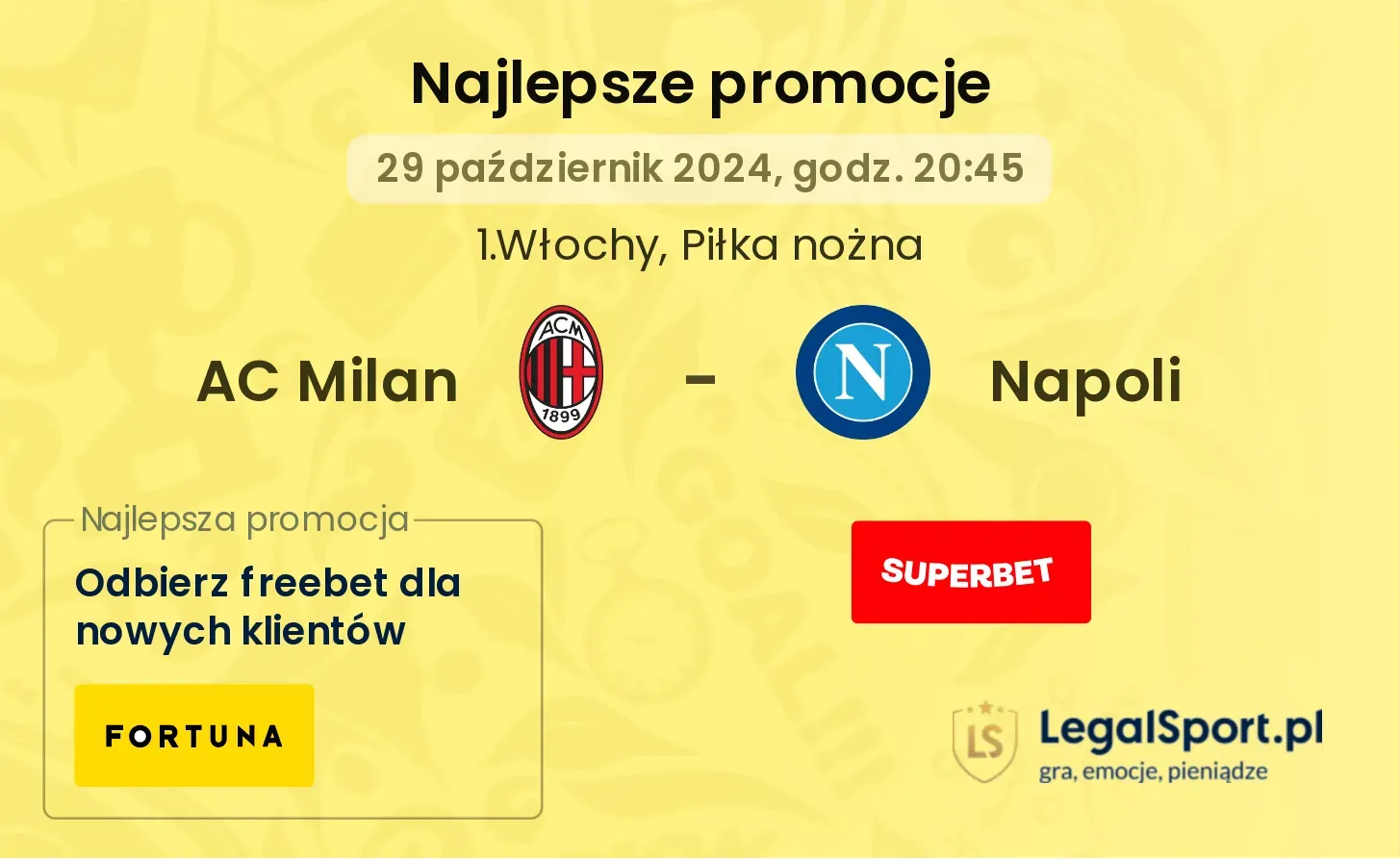 AC Milan - Napoli promocje bonusy na mecz