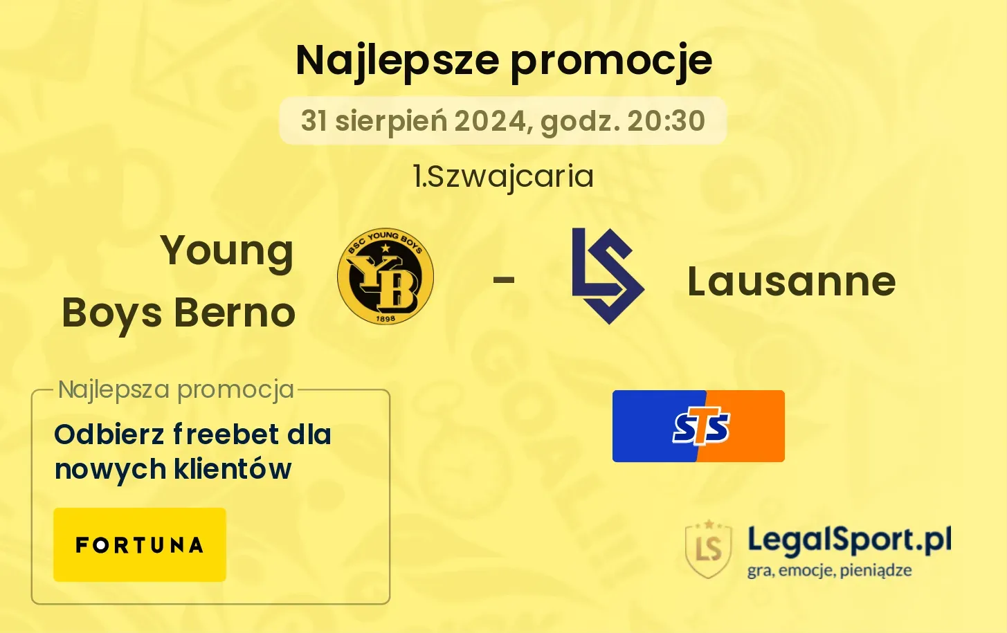 Young Boys Berno - Lausanne promocje bonusy na mecz