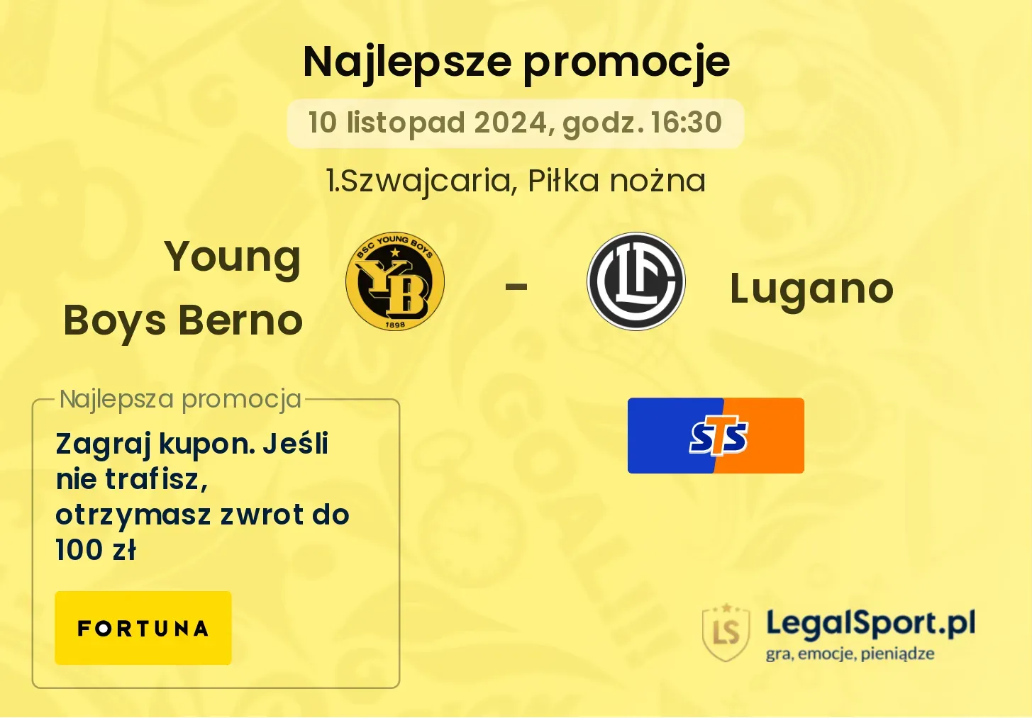 Young Boys Berno - Lugano promocje bonusy na mecz