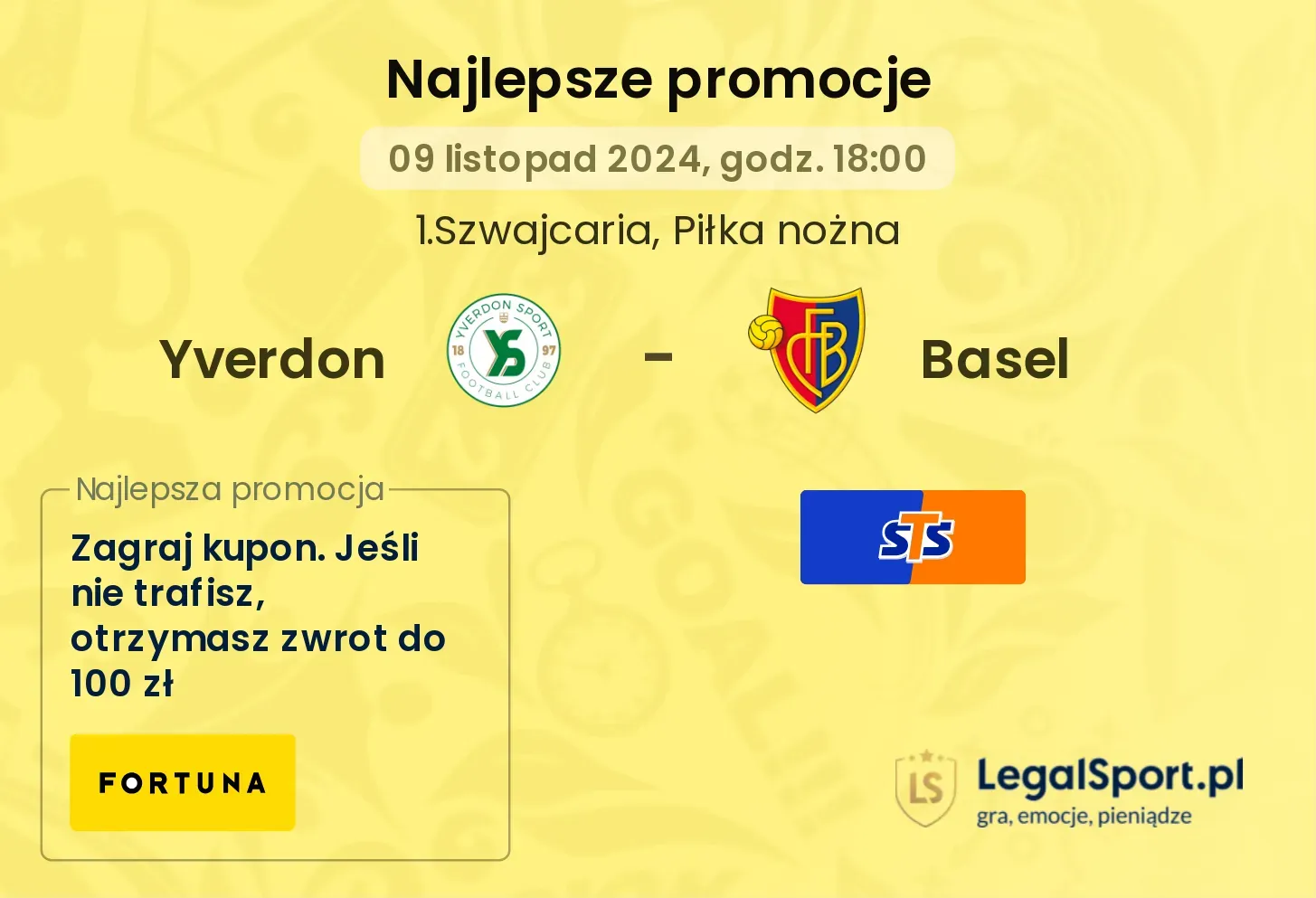 Yverdon - Basel promocje bonusy na mecz