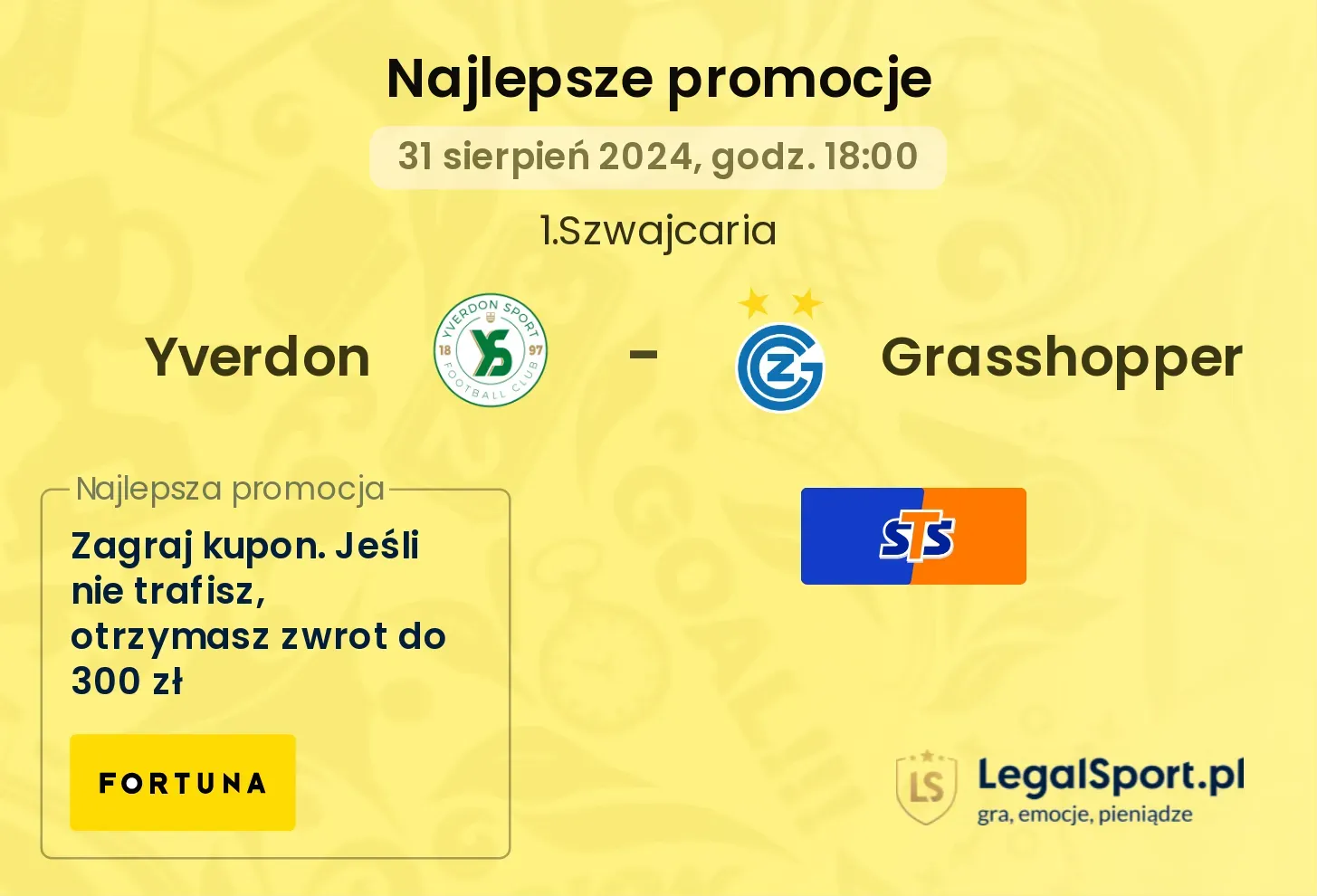 Yverdon - Grasshopper promocje bonusy na mecz