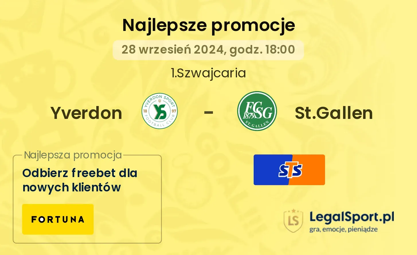 Yverdon - St.Gallen promocje bonusy na mecz