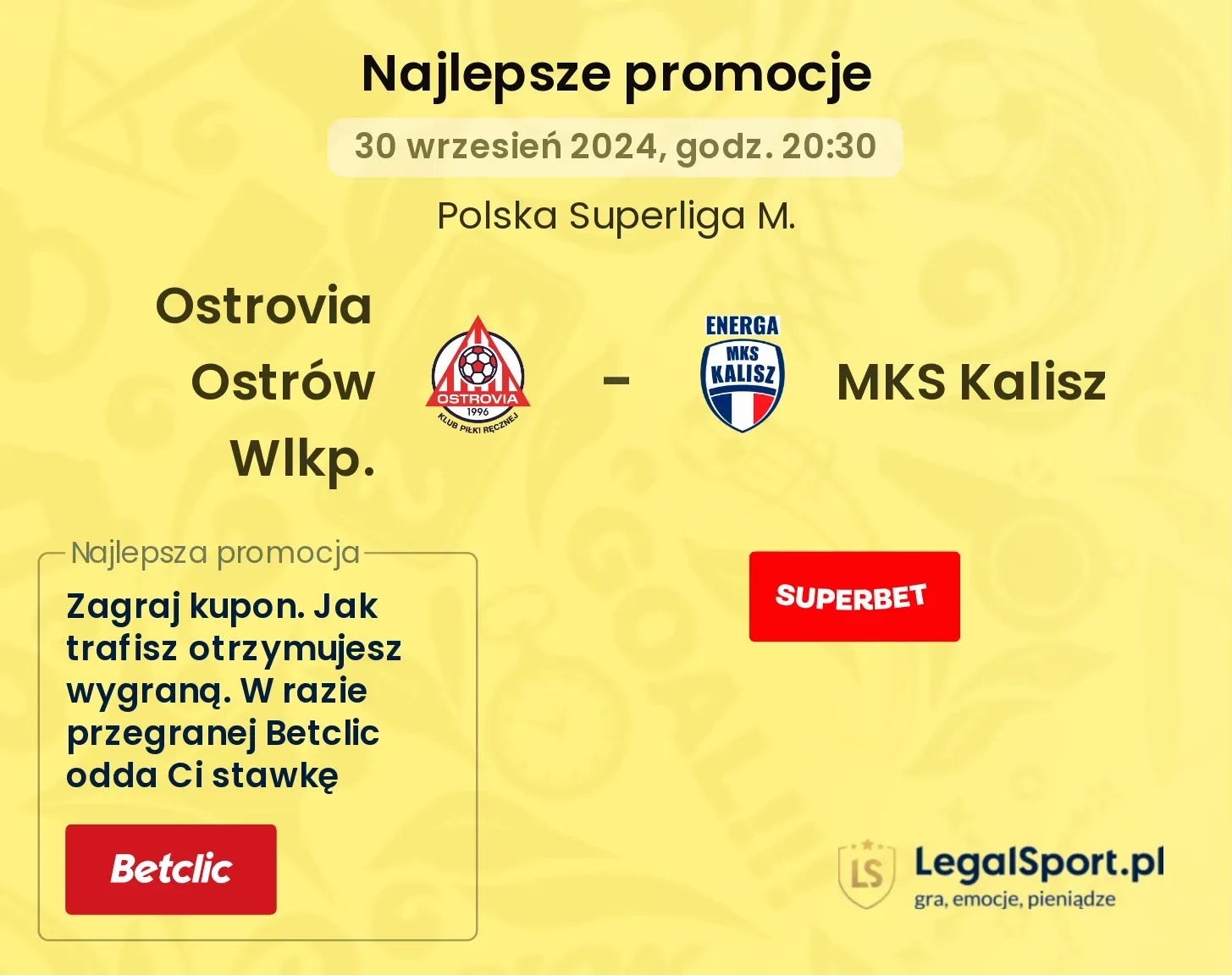 Ostrovia Ostrów Wlkp. - MKS Kalisz promocje bonusy na mecz