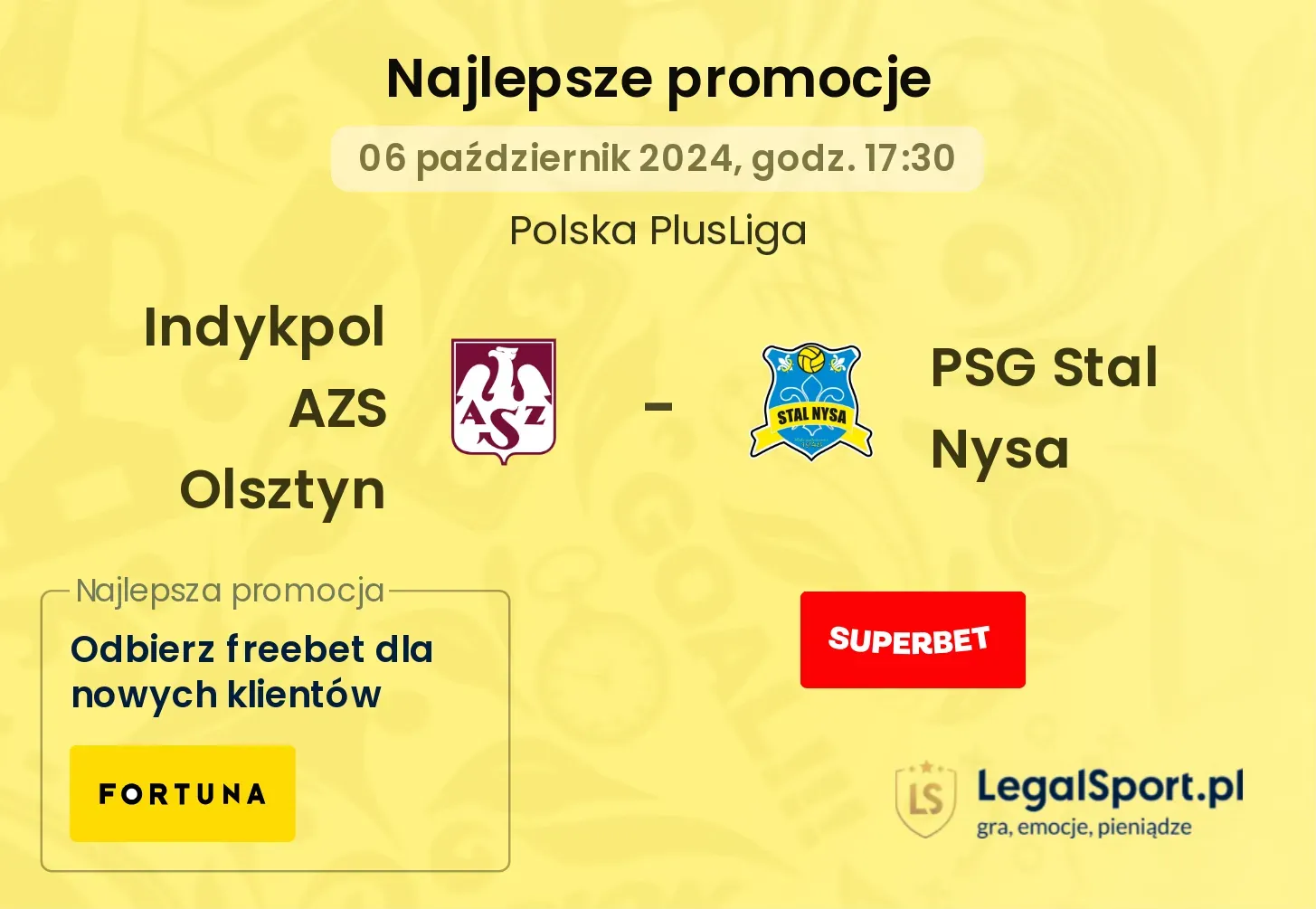 Indykpol AZS Olsztyn - PSG Stal Nysa promocje bonusy na mecz