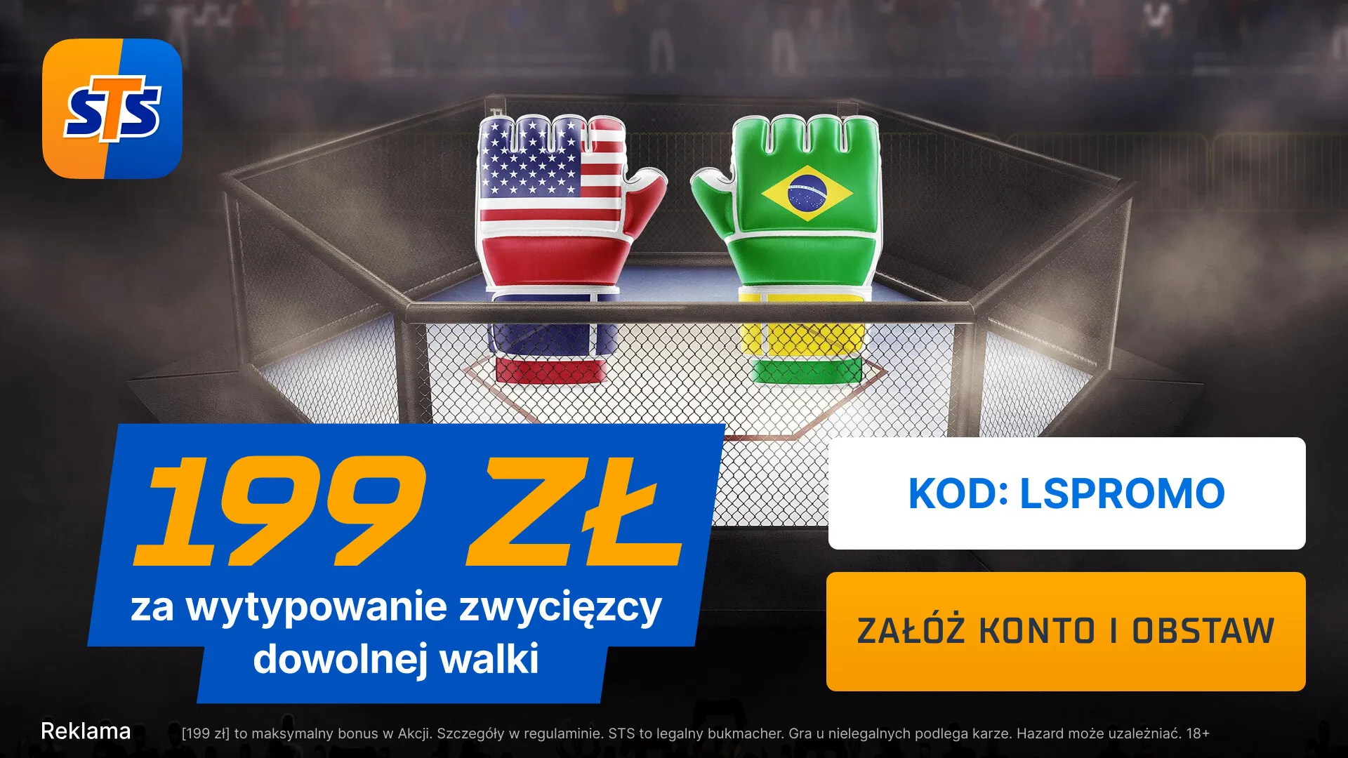 199 zł za zwycięzcę dowolnego pojedynku UFC FN 251