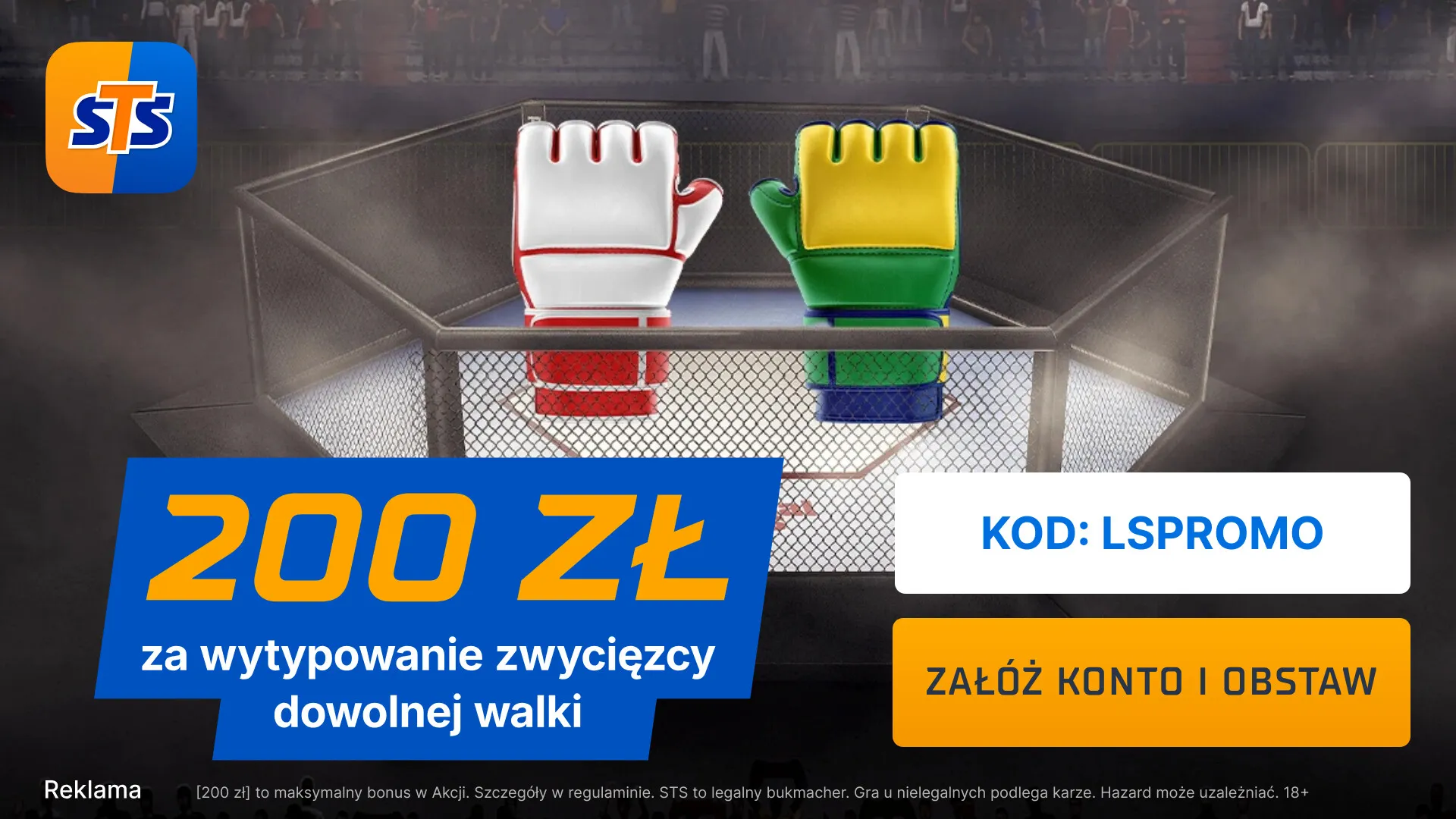 200 zł za wytypowanie zwycięzcy dowolnej walki na KSW 102