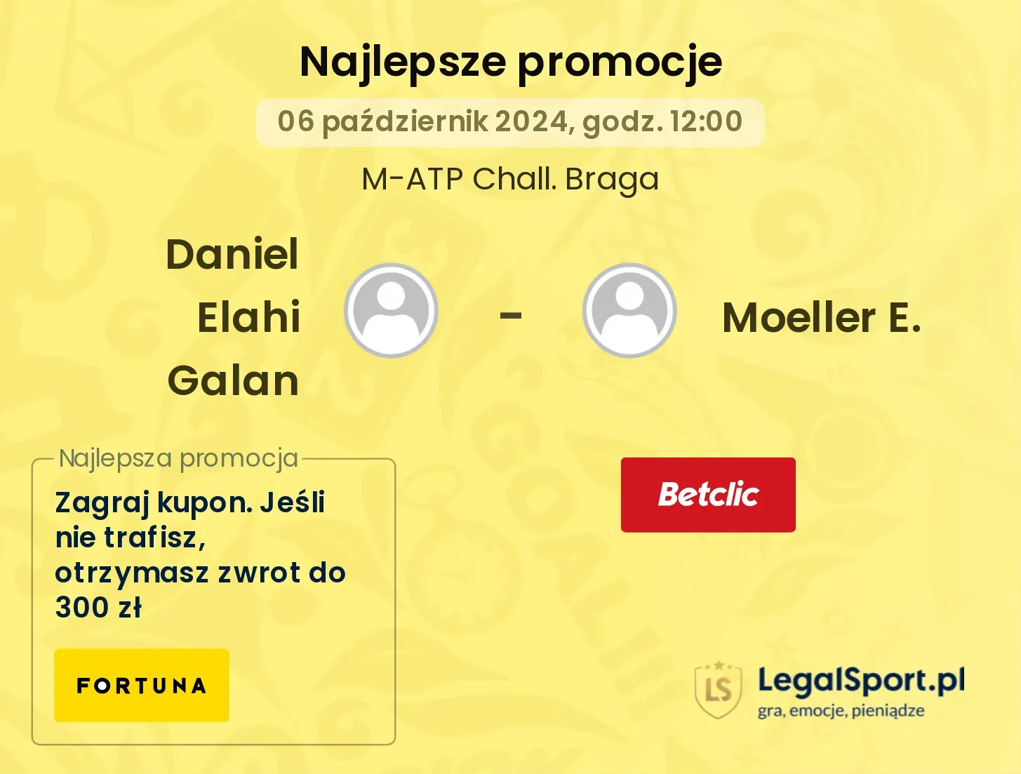 Daniel Elahi Galan - Moeller E. promocje bonusy na mecz