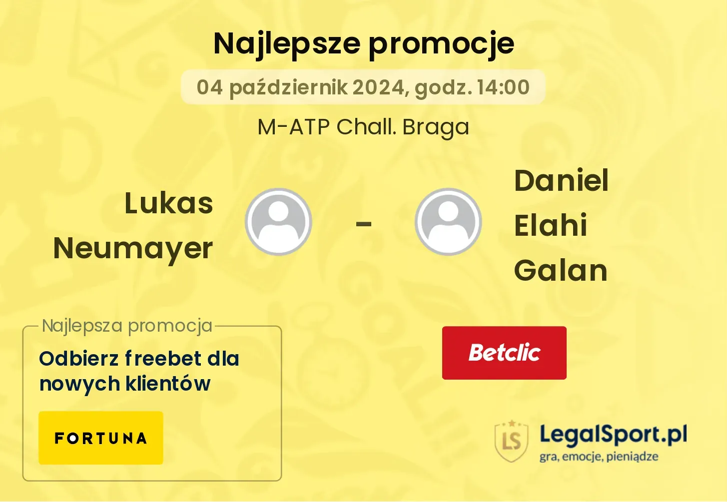 Lukas Neumayer - Daniel Elahi Galan promocje bonusy na mecz