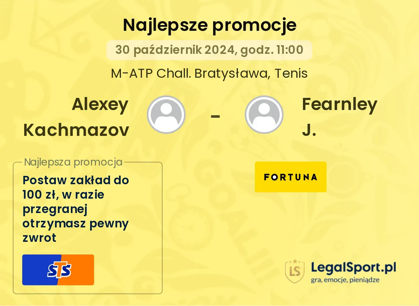 Alexey Kachmazov - Fearnley J. promocje bonusy na mecz