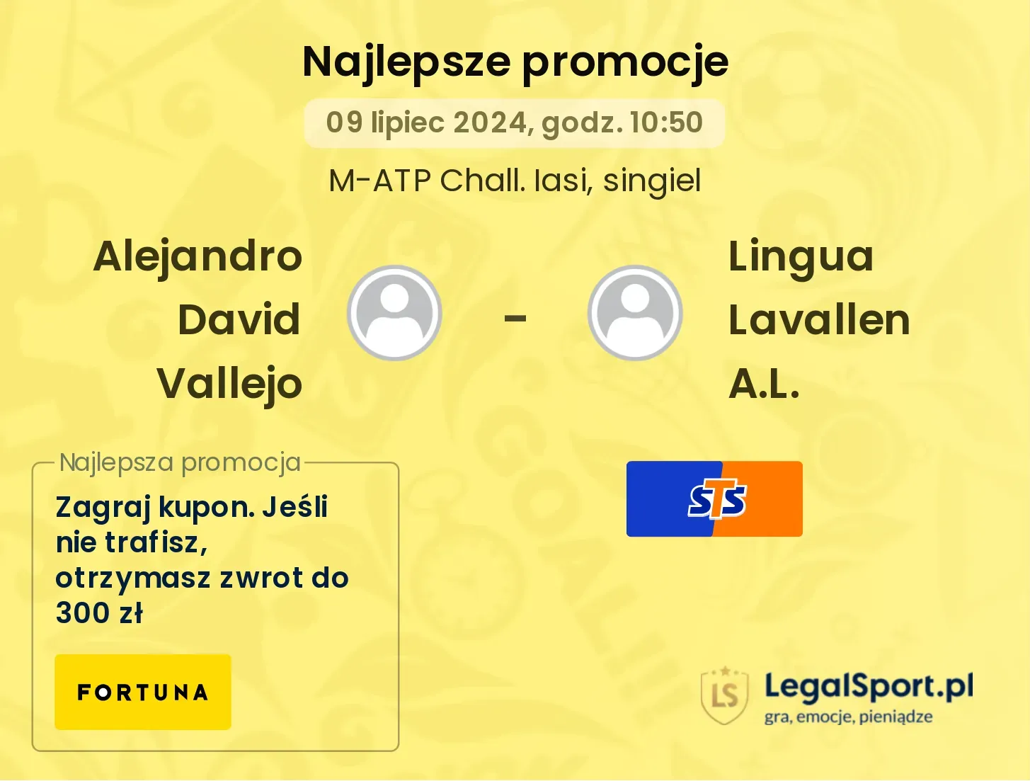 Alejandro David Vallejo - Lingua Lavallen A.L. promocje bonusy na mecz