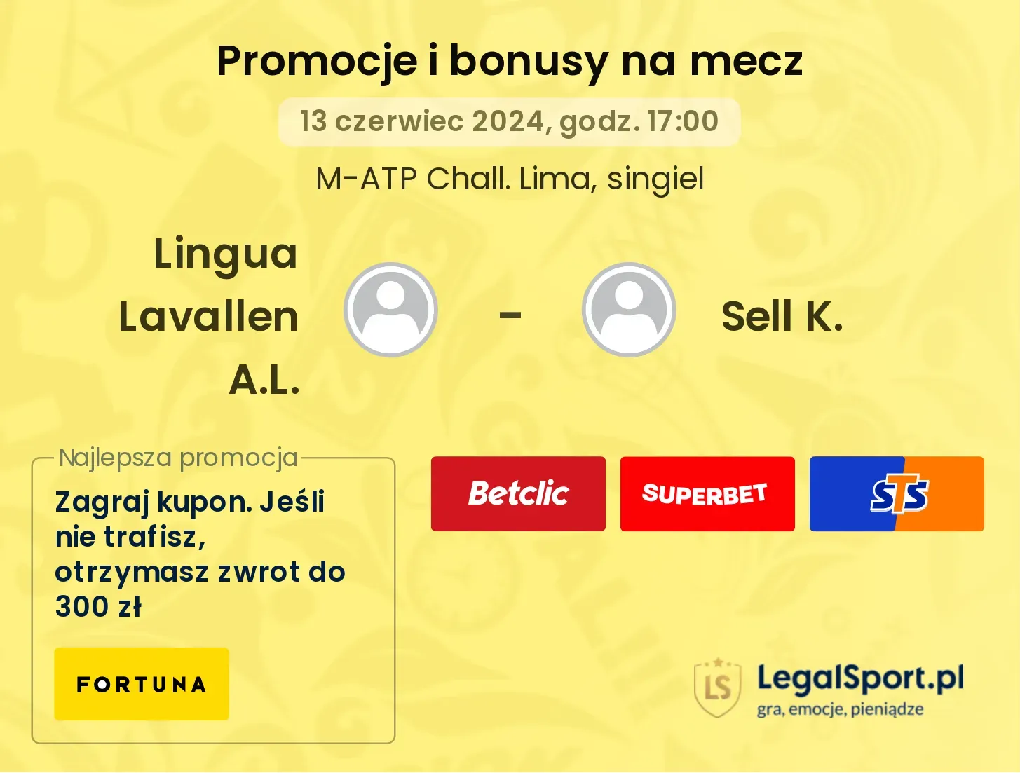 Lingua Lavallen A.L. - Sell K. promocje bonusy na mecz