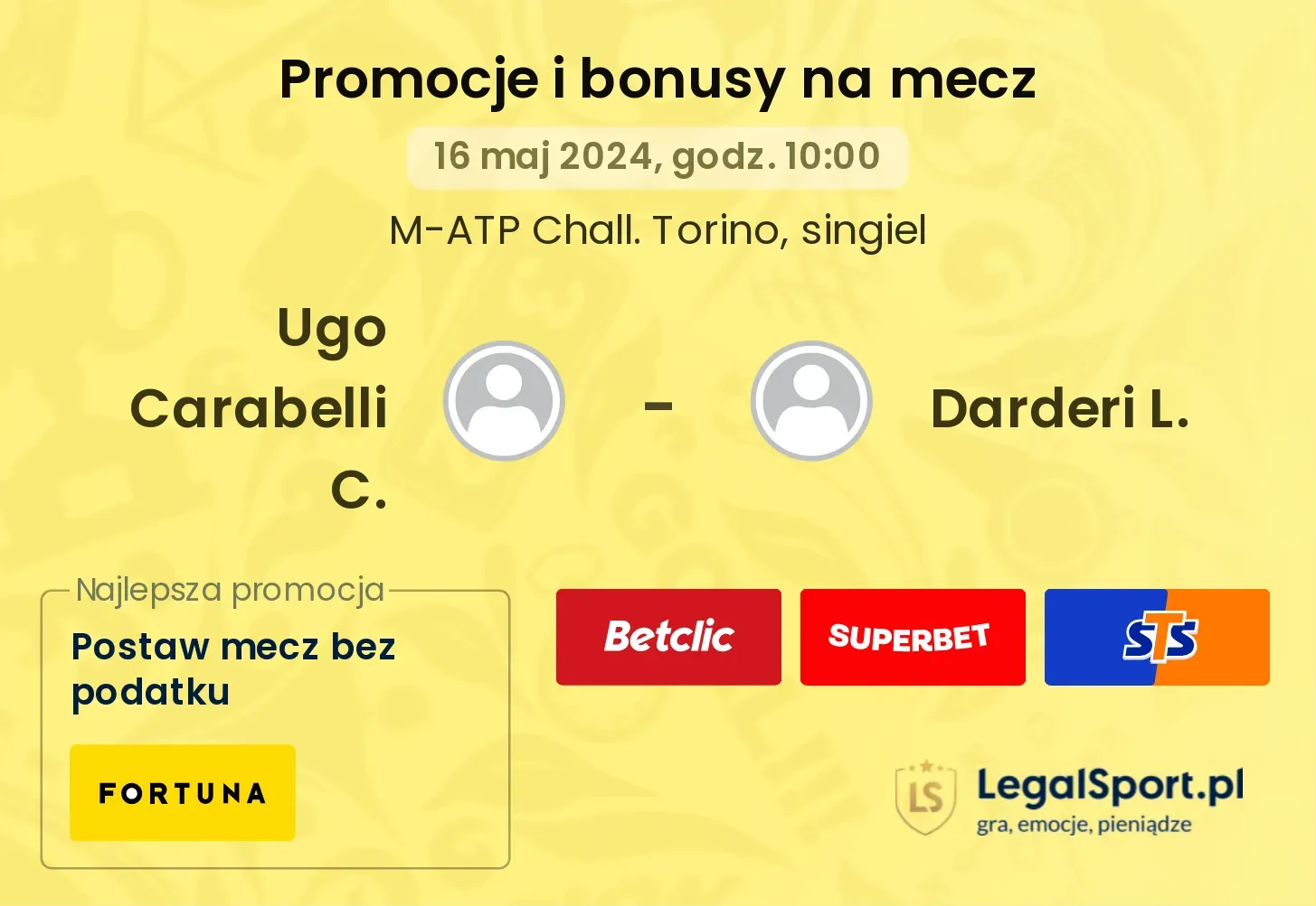 Ugo Carabelli C. - Darderi L. promocje bonusy na mecz