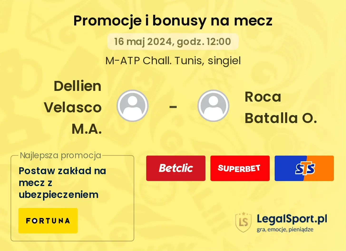 Dellien Velasco M.A. - Roca Batalla O. promocje bonusy na mecz