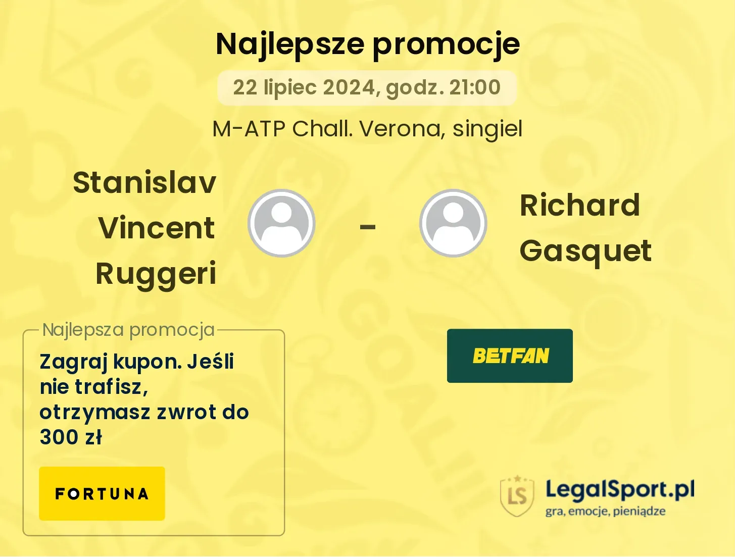 Stanislav Vincent Ruggeri - Richard Gasquet promocje bonusy na mecz