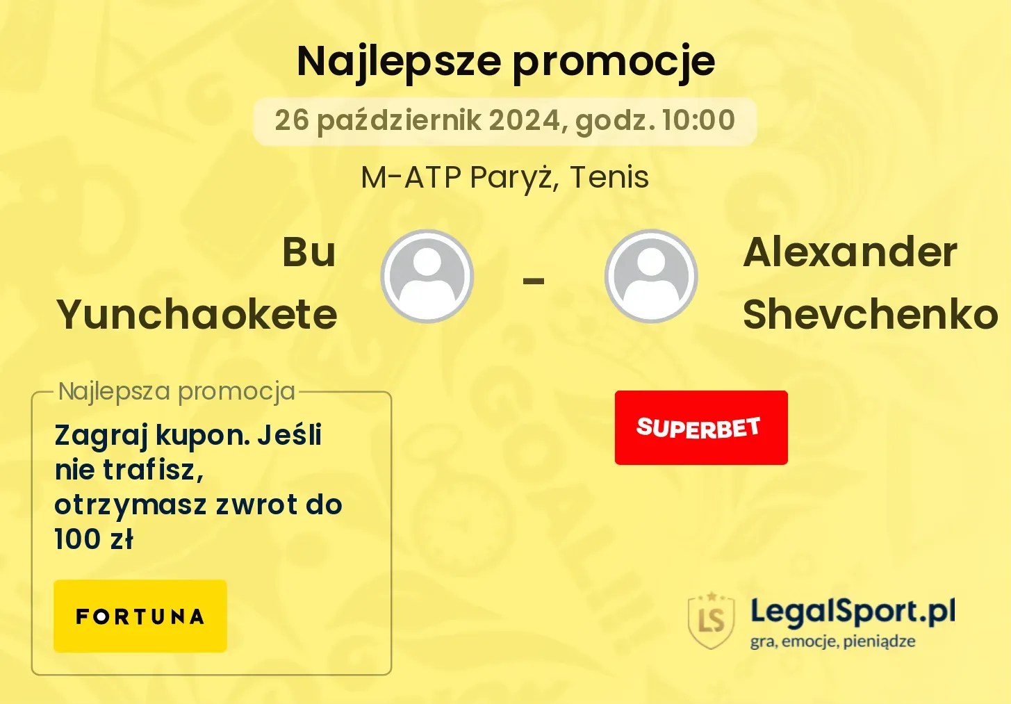 Bu Yunchaokete - Alexander Shevchenko promocje bonusy na mecz