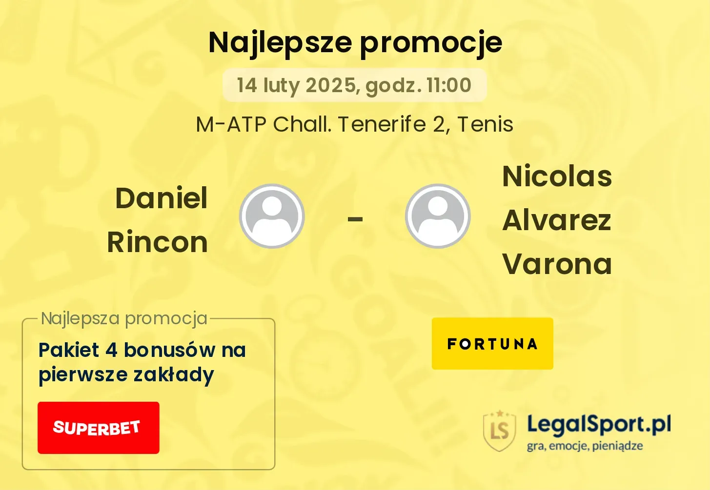 Daniel Rincon - Nicolas Alvarez Varona promocje u bukmacherów