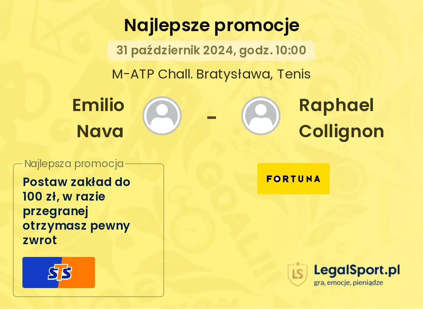 Emilio Nava - Raphael Collignon promocje bonusy na mecz