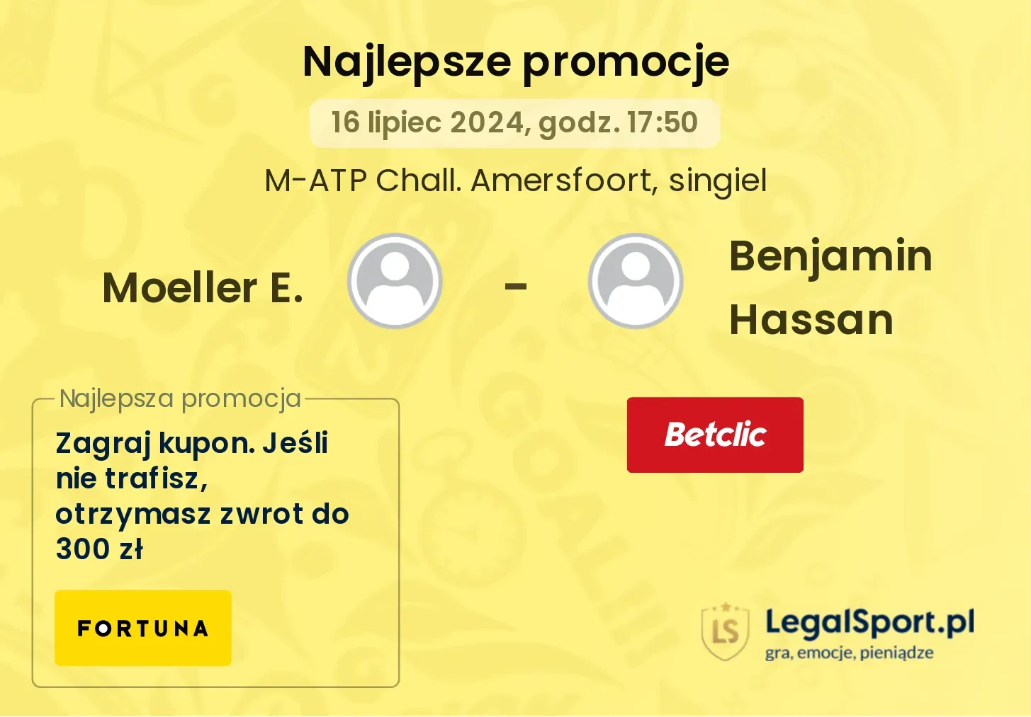 Moeller E. - Benjamin Hassan promocje bonusy na mecz