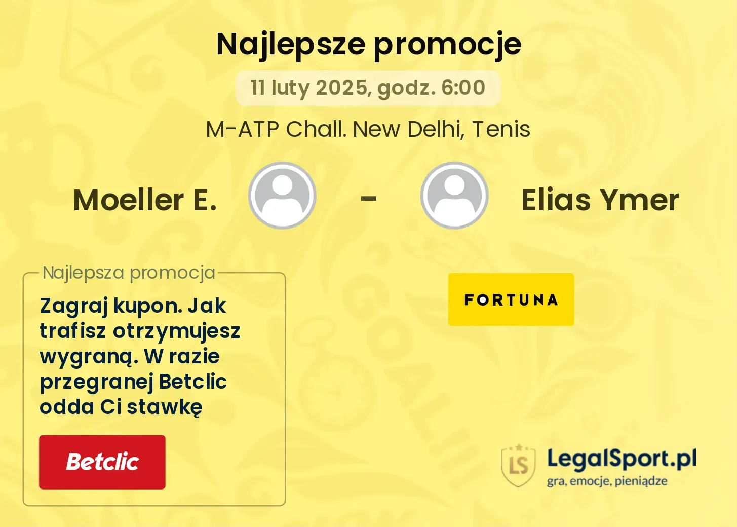 Moeller E. - Elias Ymer promocje bukmacherskie