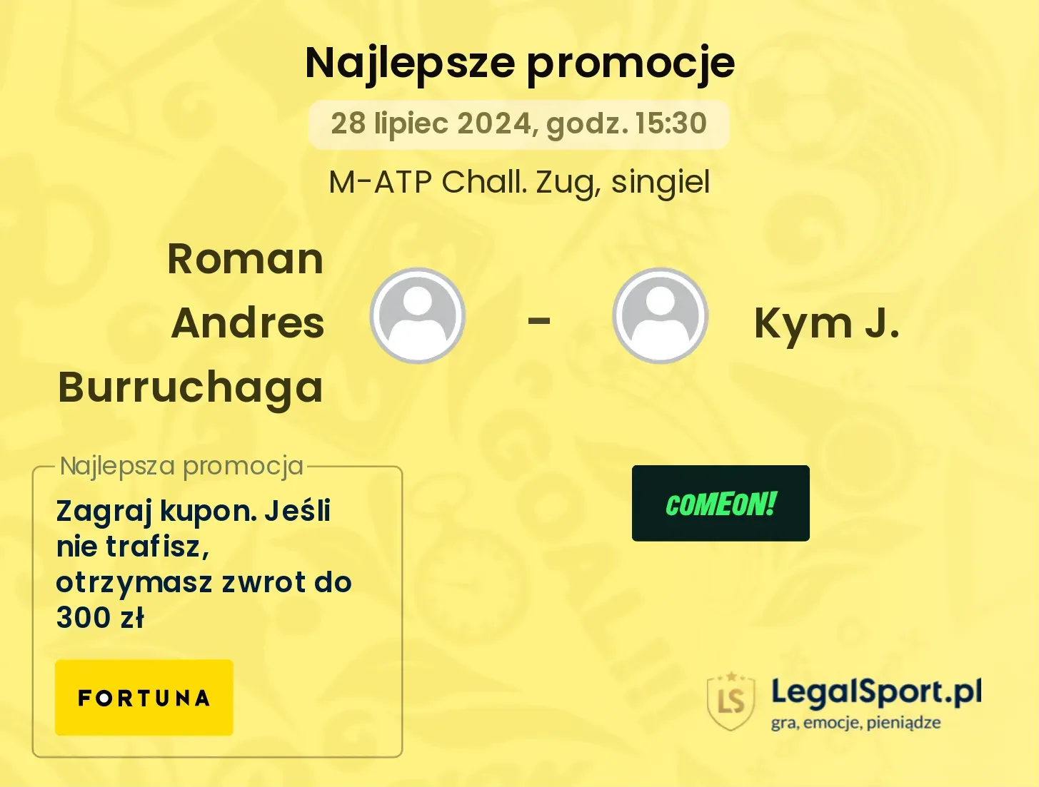 Roman Andres Burruchaga - Kym J. promocje bonusy na mecz