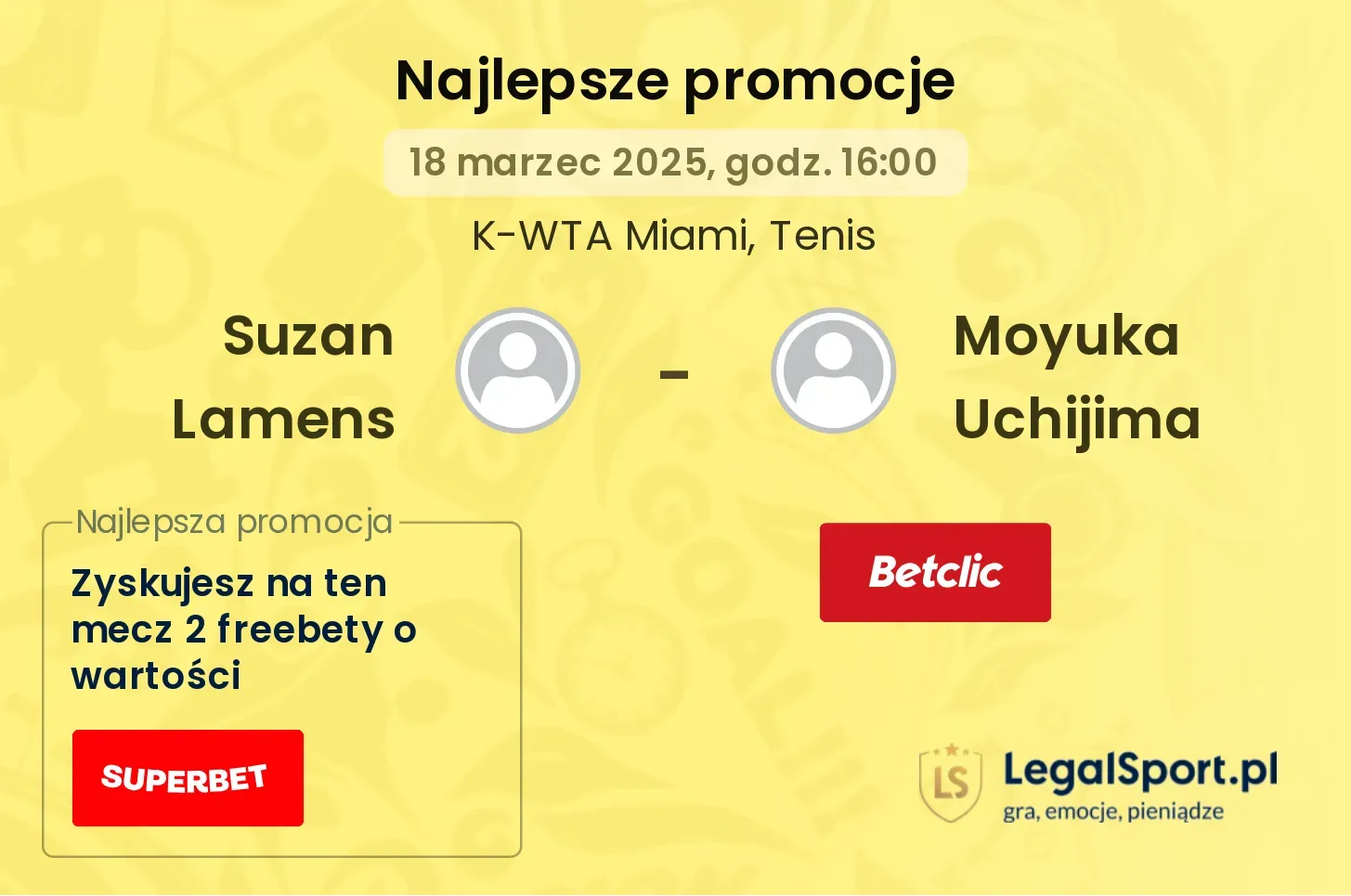 Suzan Lamens - Moyuka Uchijima promocje bonusy na mecz