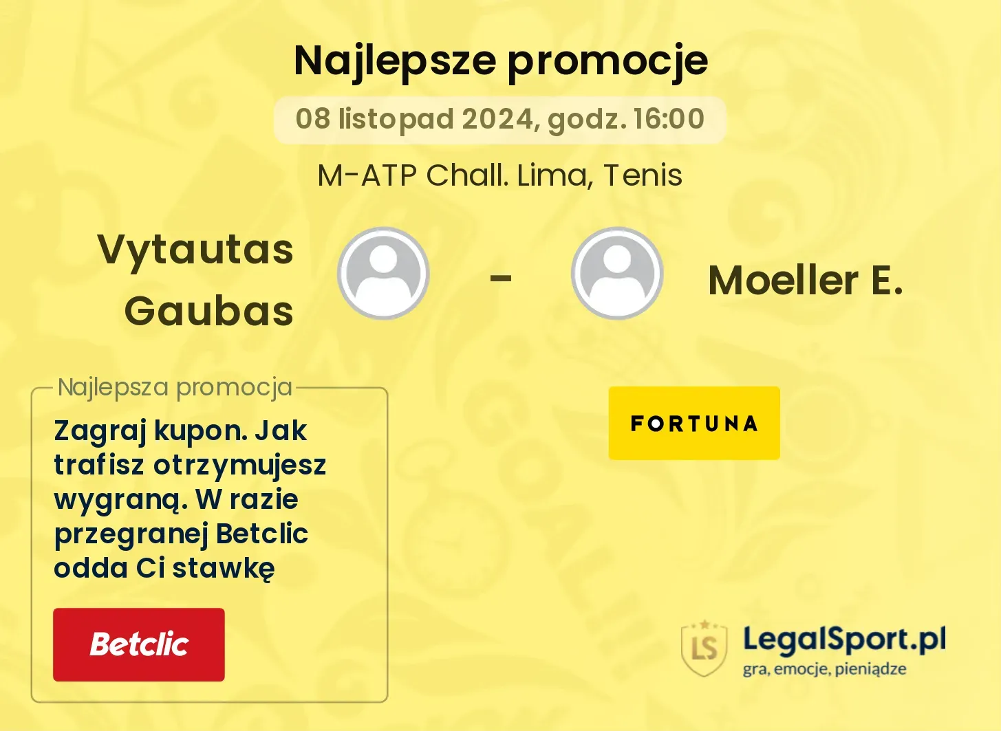 Vytautas Gaubas - Moeller E. promocje bonusy na mecz