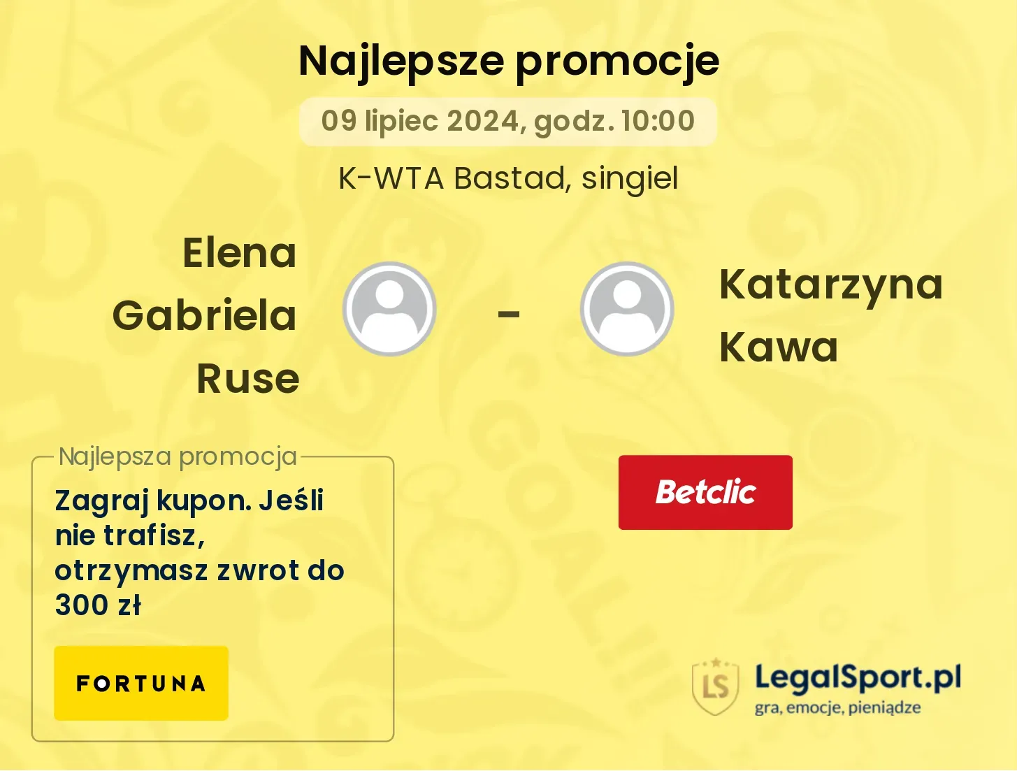 Elena Gabriela Ruse - Katarzyna Kawa promocje bonusy na mecz