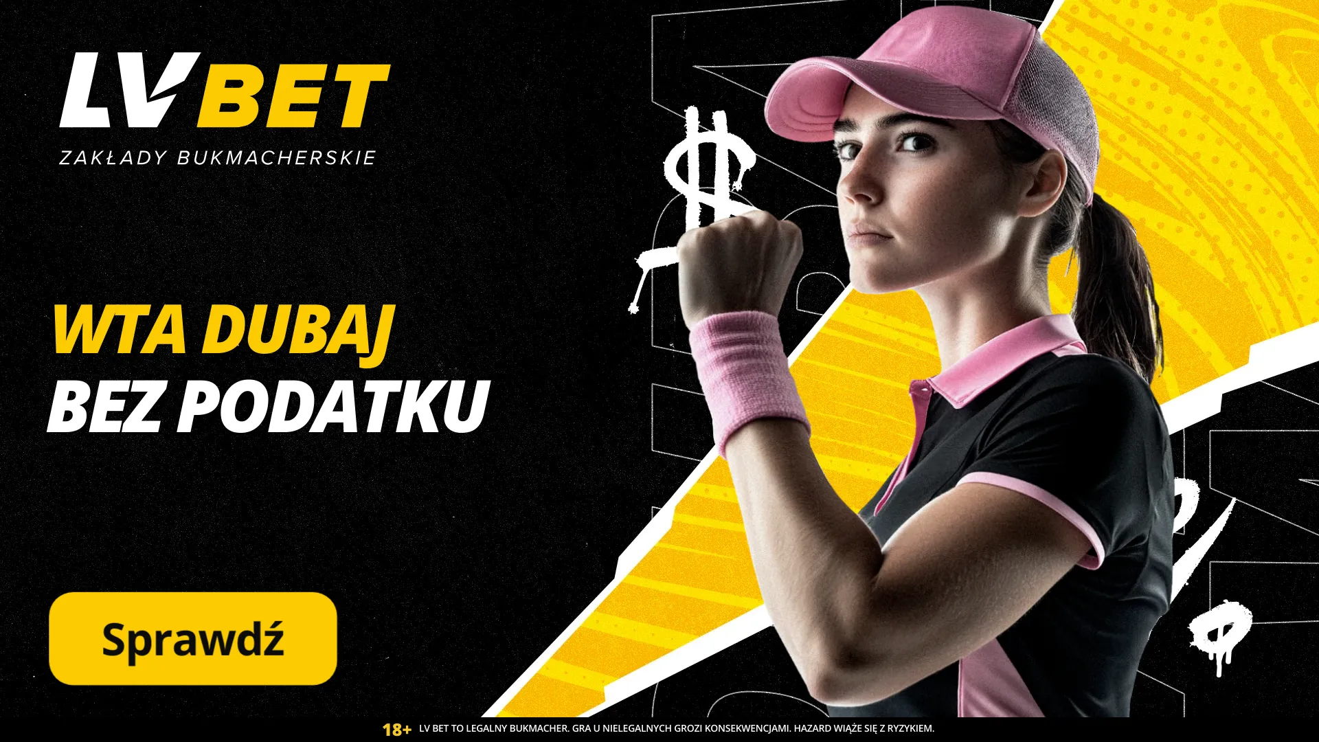 WTA Dubaj bez podatku w LV BET