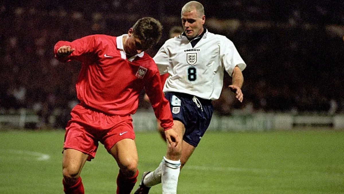 Marek Cito w meczu z Anglią na Wembley