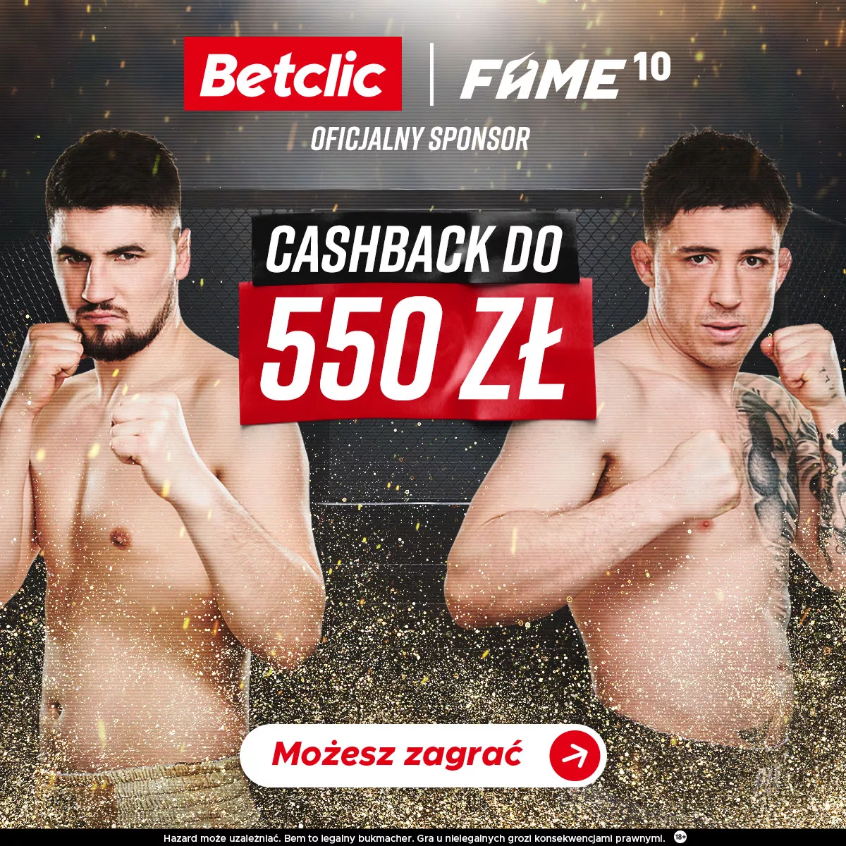 Cashback na FAME MMA 10 od Betclic Zakłady Bukmcherskie