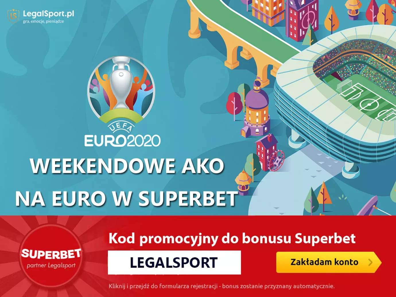 Weekendowy kupon AKO na EURO w Superbet online - zdjęcie główne