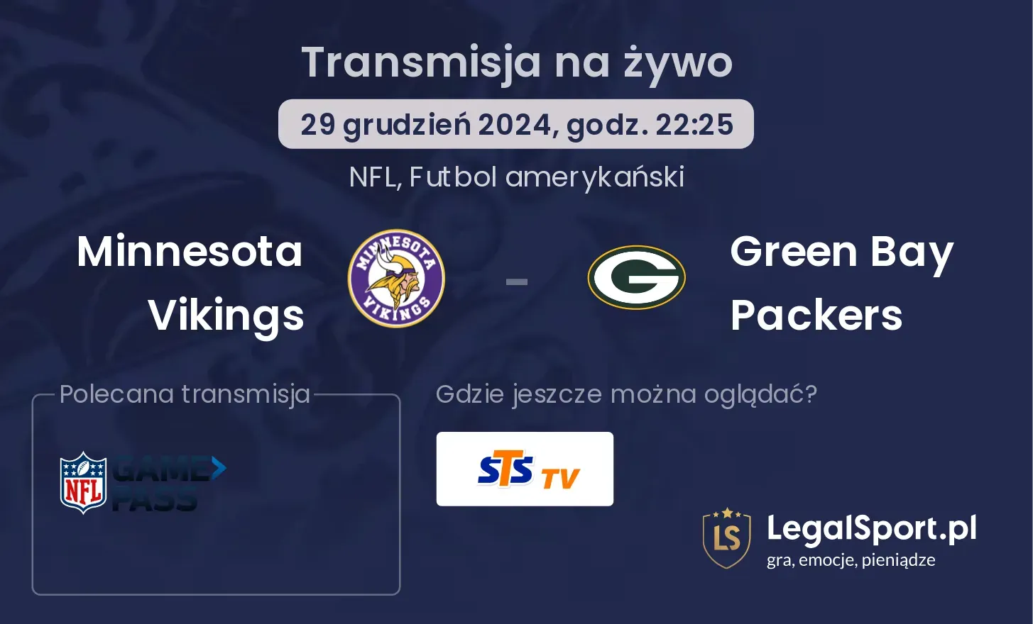 Minnesota Vikings - Green Bay Packers gdzie oglądać?