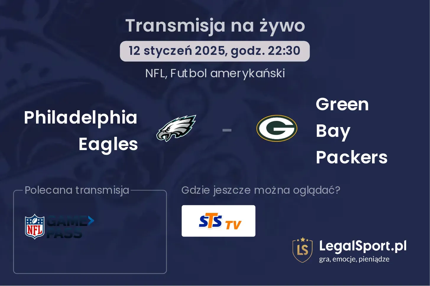 Philadelphia Eagles - Green Bay Packers gdzie oglądać?