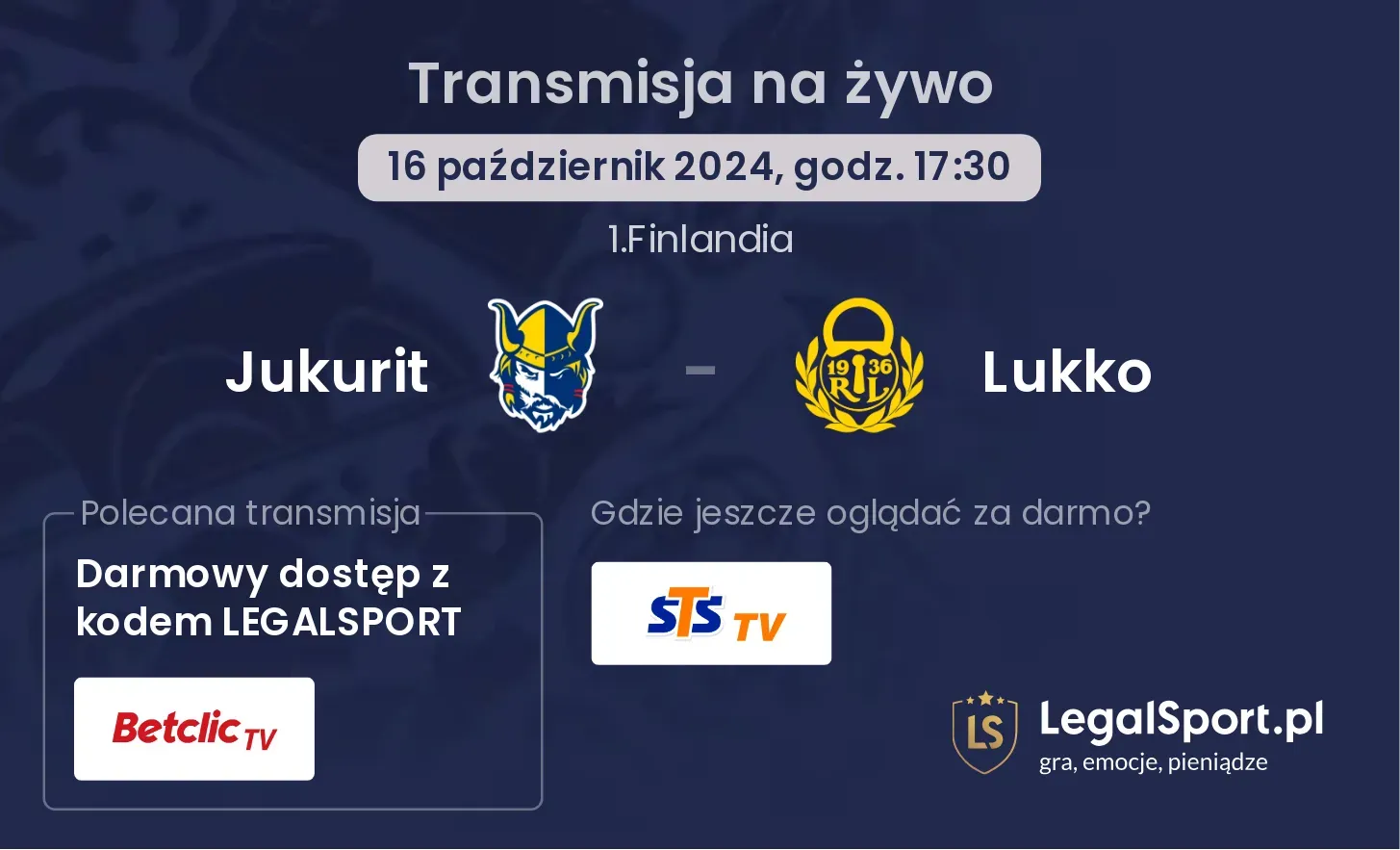 Jukurit - Lukko transmisja na żywo