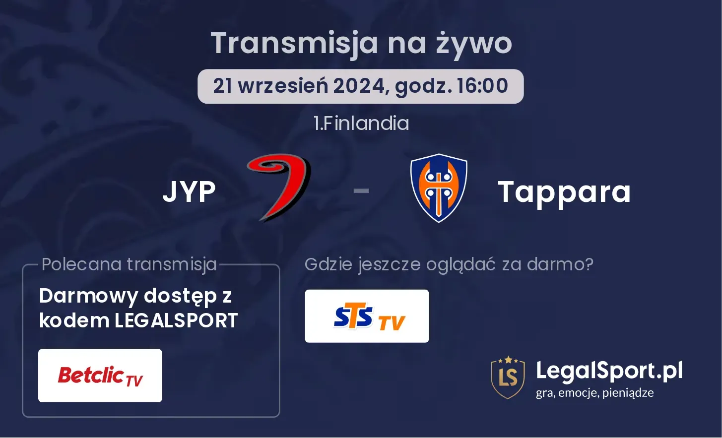 JYP - Tappara transmisja na żywo