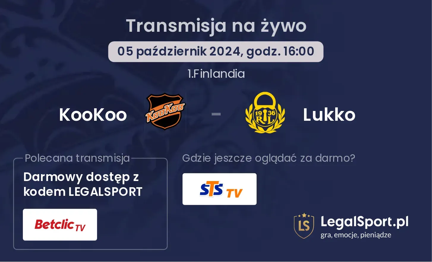 KooKoo - Lukko transmisja na żywo