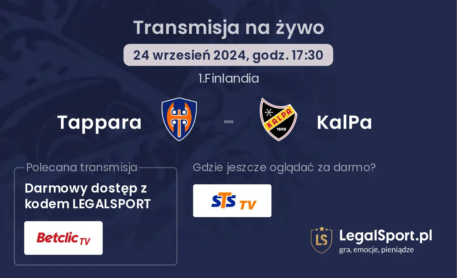 Tappara - KalPa transmisja na żywo