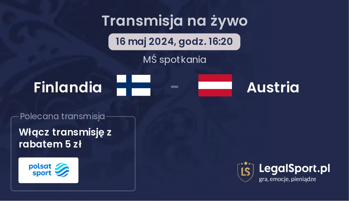 Finlandia - Austria transmisja na żywo